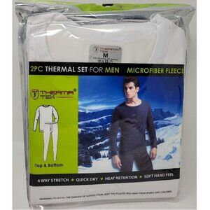 Men Thermals Winter Microfiber Fleece Lined Long Johns Warm Underwear Top Pants